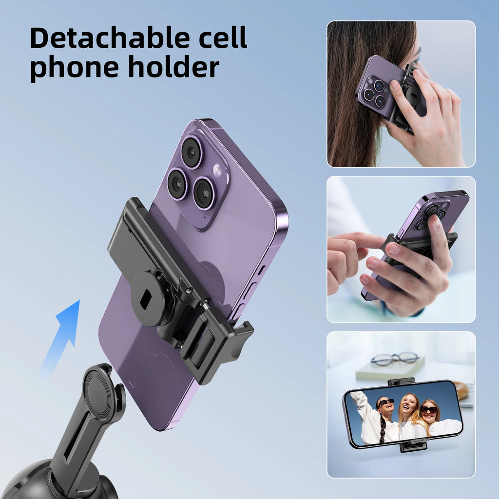Selfieshow P03 Gimbal Stabilizer 360 Rotation Follow Focus Auto Face Tracking Tripod Desktop Cell Phone Holder for Live/Photo